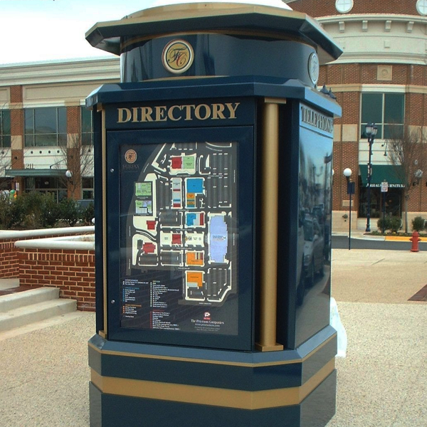 Mall directory kiosk